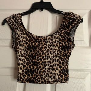 Cheetah Print Crop Top